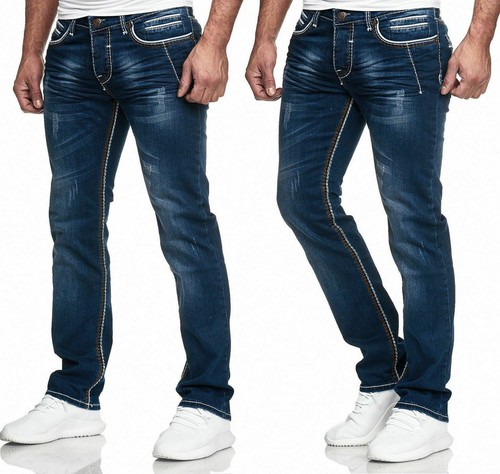 Herren jeans hose denim - herren, denim-black