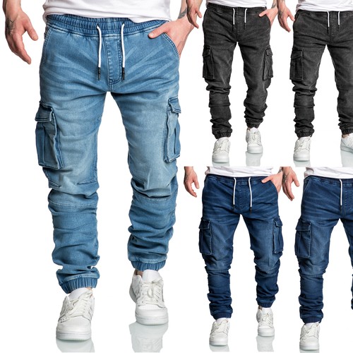 Herren sweathose stretch - in,