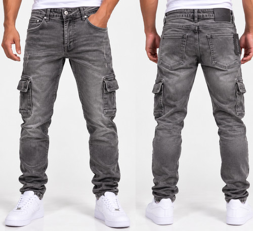 Herren cargo jeans regular - jeans,