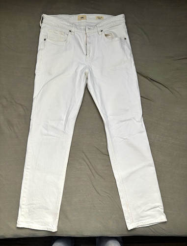 Herren jeans weiß gerades - herren,